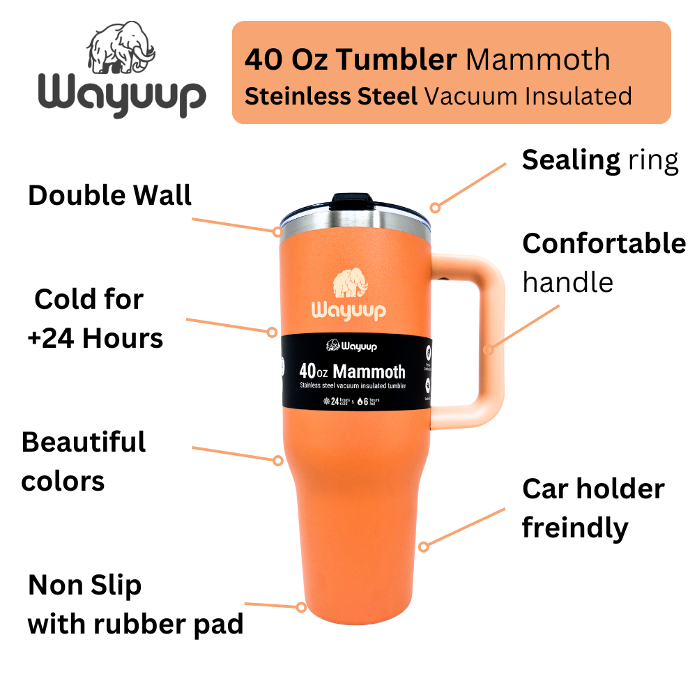 Mammoth 40 oz  Tumbler Color Tigger