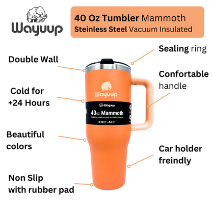 Mammoth 40 oz  Tumbler Color Tigger