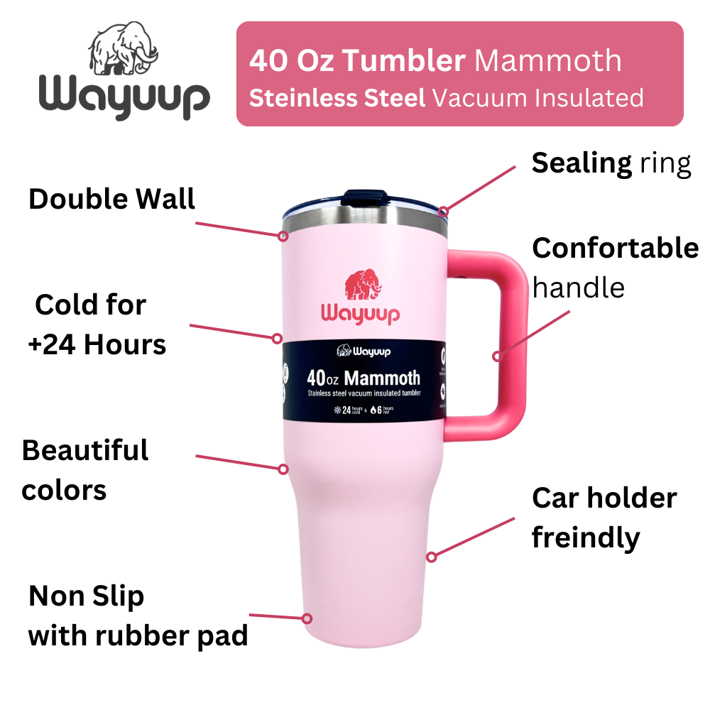 Mammoth 40 oz  Tumbler Color Flamigo